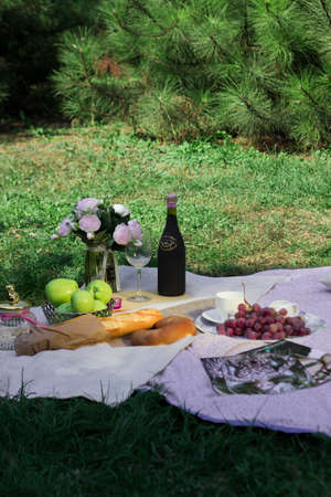 Summer colorful picnicの写真素材