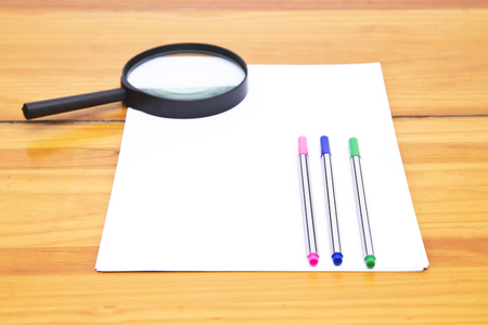 concept back to school accessories on wooden backgroundの写真素材