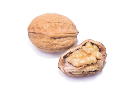 walnuts isolated on white