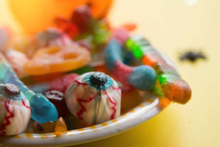 jelly beans for halloween partyの写真素材
