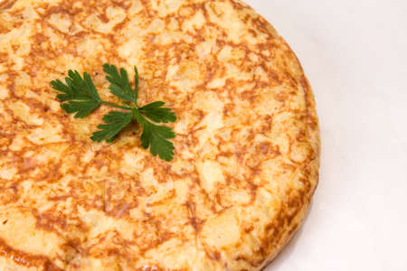Spanish omelette, typical Spanish dish