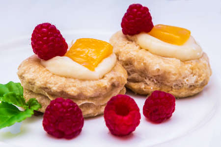 assortment of cakes of various fruits isolated