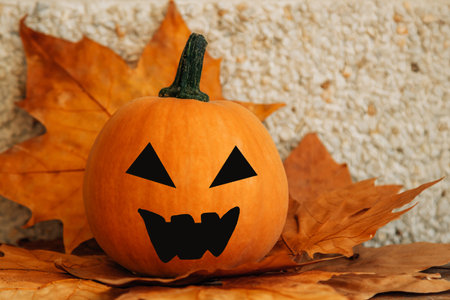 woman holding a pumpkin in each handの写真素材