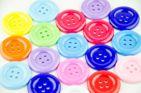 Multicolored buttonsの写真素材