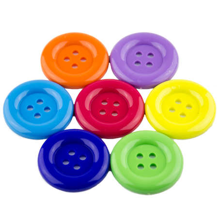 Multicolored buttonsの写真素材