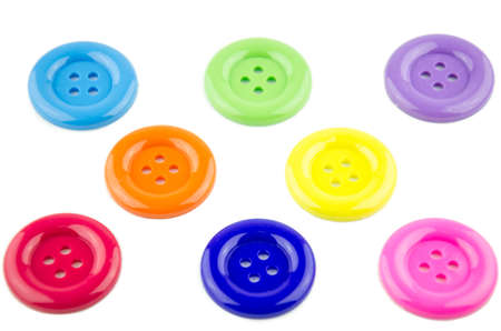 Multicolored buttonsの写真素材