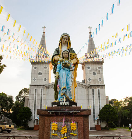 cathedral nakhon phanom in Thailandのeditorial素材