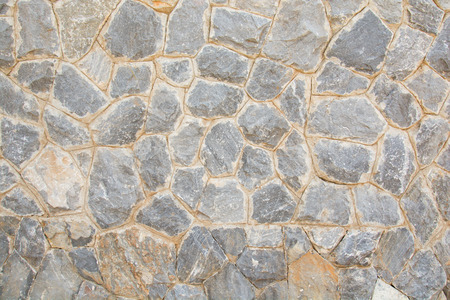 stone wall surface with cementの写真素材