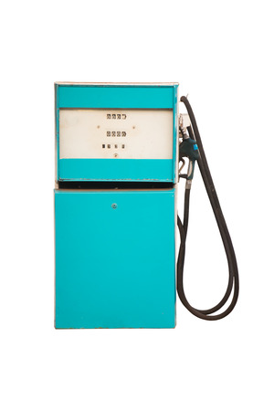 fuel dispenser isolated on white backgroundの写真素材