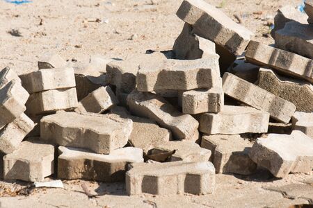 Brick wormの写真素材