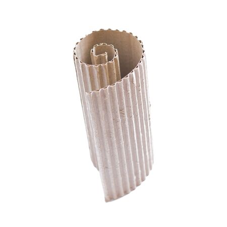 Roll cardboard isolated on white background