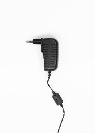 ac to dc adapter in white background