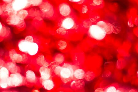 Abstract blurred bokeh red light