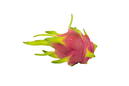 Dragon fruit or Pitaya on Isolated White backgroundの写真素材