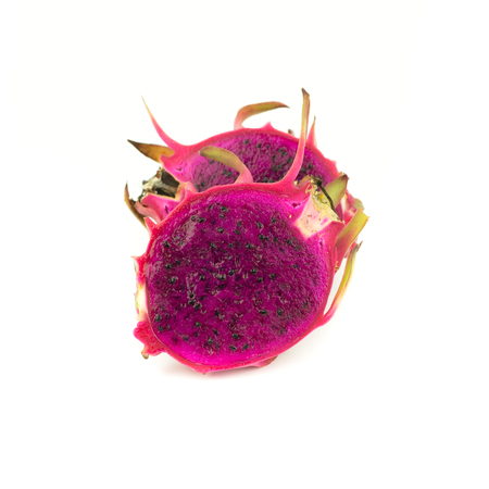 Dragon Fruit isolated on white background. (Pitaya Fruit)の写真素材