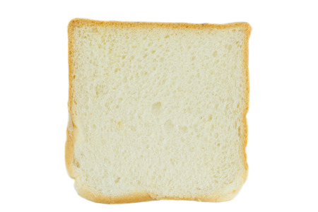 bread slice isolated on white background