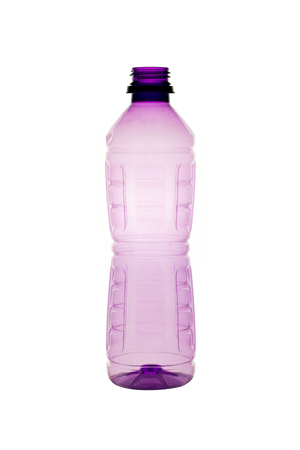 Plastic bottle isolated on whiteの写真素材
