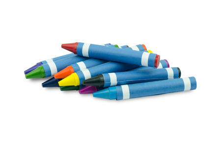 Crayon Wax Pencil Isolated on White Background