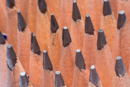 Sharpen pencils close up backgroundの写真素材