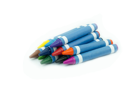 Crayon Wax Pencil Isolated on White Background