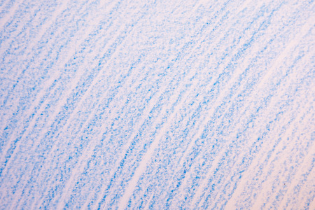Blue wax crayon scribble background. Blue crayons texture.