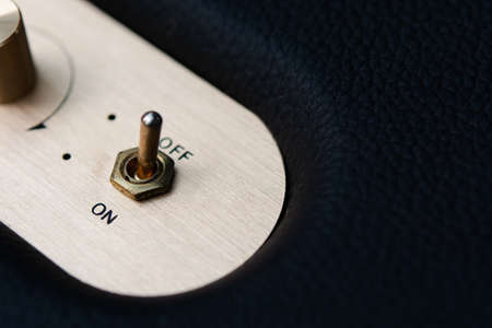 On off switch button on speaker