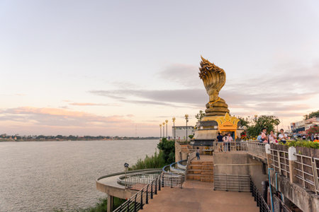 November 26,2020 : Phaya Sri Sattanakharat. Nakhon Phanom Province, Thailand.のeditorial素材