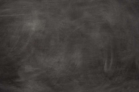 Chalk rubbed out on blackboard, chalkboard texture background copy space for add text and designの写真素材