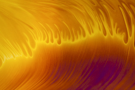 Psychedelic multicolor patterns background. Photo macro shot of soap bubblesの写真素材