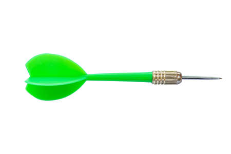 Green and dart Isolated on White Background