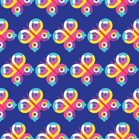 Seamless Butterfly pattern icon vector, Insect Vectorのイラスト素材