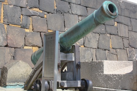 an old japanese cannonの写真素材