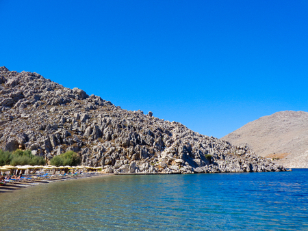 beach in greeceの写真素材