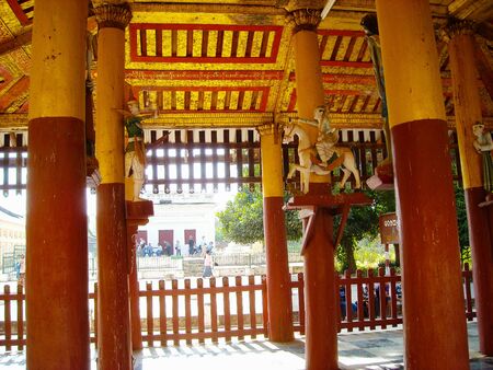 a temple in burma at the sightseeing tourのeditorial素材