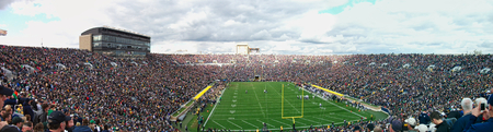 a stadium full of people during a matchのeditorial素材