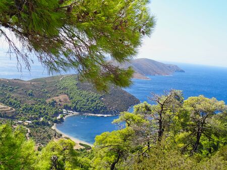 the coast from greece at summer time