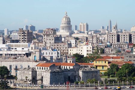 view to la habana in kuba at summerの写真素材