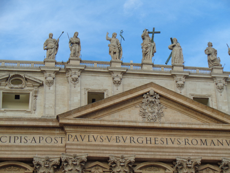 The vatican museum in italy at summerのeditorial素材