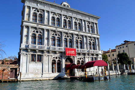 the casino in venice in italy at summerのeditorial素材