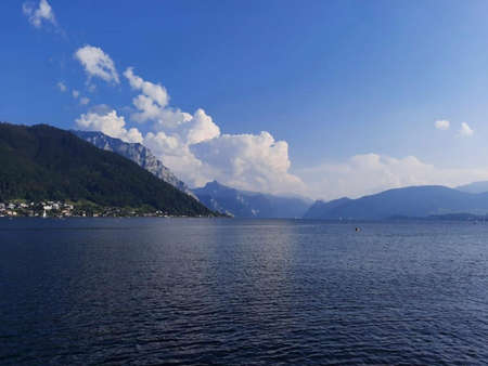 a wonderful lake in the summer ime