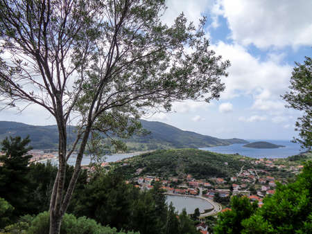 view to bay in zadar at summerの写真素材