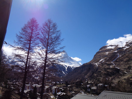 Winter in the swiss alpsfraujochの写真素材