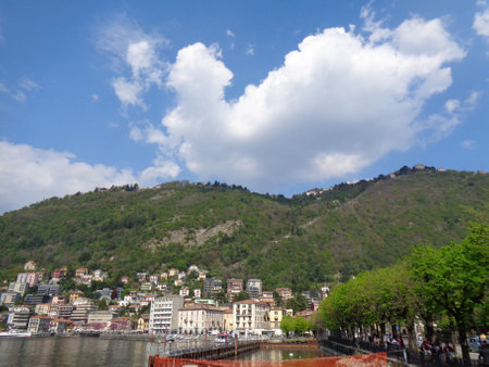 View of Lugano on Switzerlandの写真素材