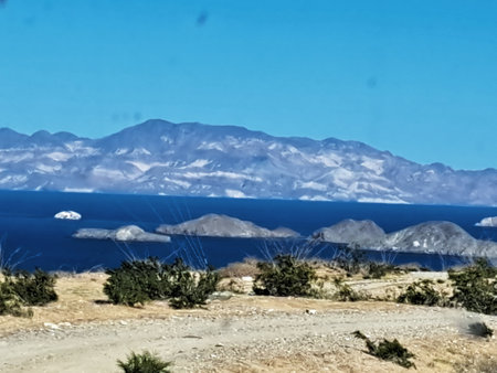 Beautiful landscape of Lake Titicaca, Puno, Peruの写真素材