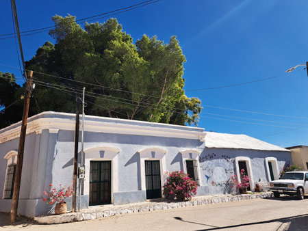 Typical white house on the island of Crete, Greece.の写真素材