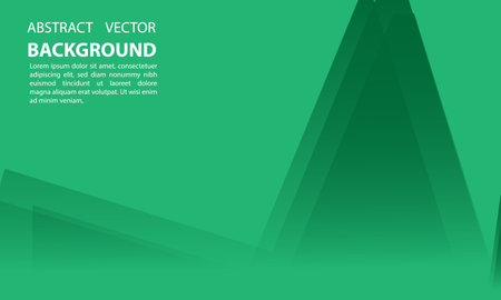 Green abstract geometric background with place for your text. Vector illustration.のイラスト素材