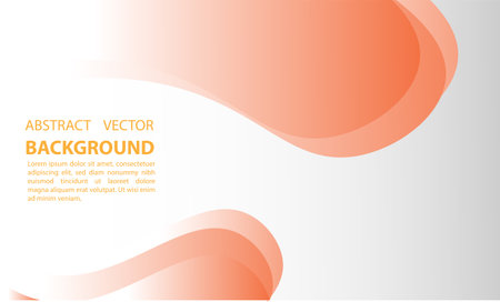 Abstract orange background with curved lines and place for text. Vector illustrationのイラスト素材