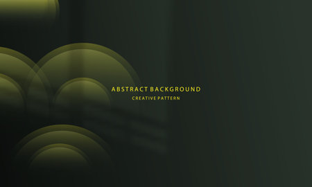 Abstract dark green background with glowing circles. Vector illustration for your designのイラスト素材