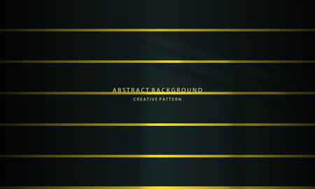 Abstract dark background with golden lines and space for text. Vector illustrationのイラスト素材