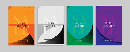 set poster of mega sale with geometric shapes and text vector illustration designのイラスト素材